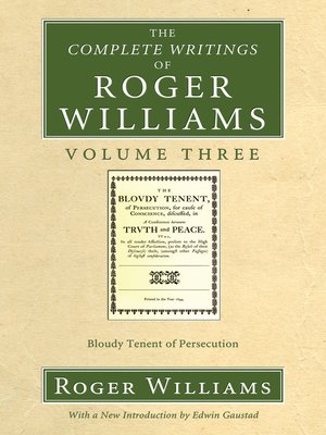 cover image of The Complete Writings of Roger Williams, Volume 3